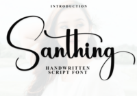 Santhing Font - Featured Image