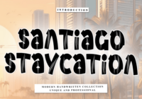 Santiago Staycation Font - Featured Image