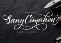 Sany Cimahen Font - Featured Image
