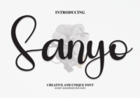 Sanyo Font - Featured Image