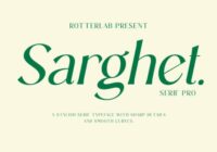 Sarghet Slant Font - Featured Image