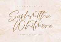 Sashmitha Whitmore Font - Featured Image