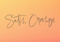 Satin Orange Font - Featured Image