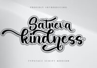 Satreva Kindness Font - Featured Image