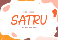Satru a Handmade Playful Display Font Font - Featured Image