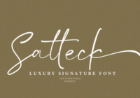 Satteck Font - Featured Image