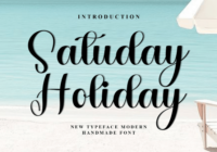 Satuday Holiday Font - Featured Image