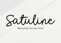 Satuline Font - Featured Image
