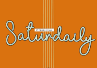 Saturdaily Font - Featured Image