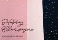 Saturday Champagne Font - Featured Image