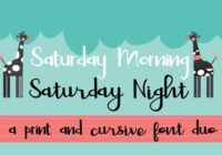 Saturday Duo Font - Featured Image