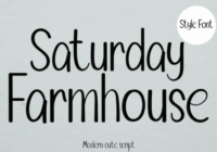 Saturday Farmhouse Font - Featured Image