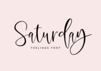 Saturday Feelings Font - Featured Image