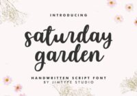 Saturday Garden Font - Featured Image