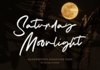 Saturday Moonlight Font - Featured Image