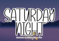 Saturday Night Font - Featured Image