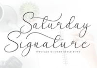 Saturday Signature Font - Featured Image