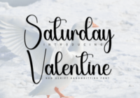 Saturday Valentine Font - Featured Image