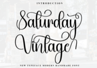 Saturday Vintage Font - Featured Image