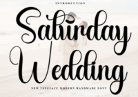 Saturday Wedding Font - Featured Image