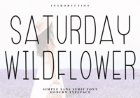 Saturday Wildflower Font - Featured Image
