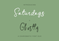 Saturdays X Ghostly Font - Featured Image