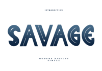 Savage Font - Featured Image