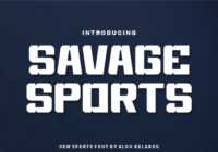 Savage Sports Font - Featured Image