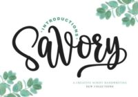 Savory Font - Featured Image