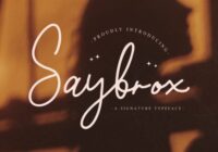 Saybrox Font - Featured Image