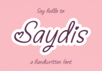 Saydis Font - Featured Image