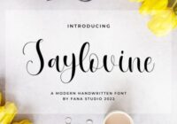 Saylovine Font - Featured Image
