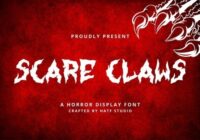 Scare Claws Font - Featured Image