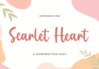 Scarlet Heart Font - Featured Image