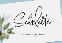 Scarlette Script Font - Featured Image