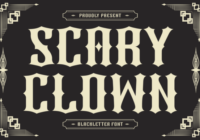 Scary Clown Font - Featured Image