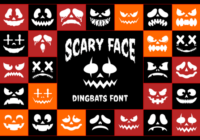 Scary Face Font - Featured Image