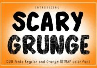 Scary Grunge Font - Featured Image