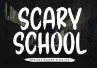 Scary School Font - Featured Image