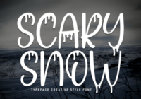 Scary Snow Font - Featured Image