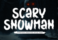 Scary Snowman Font - Featured Image