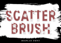 Scatter Brush Font - Featured Image