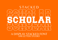Scholar Stacked Font - Featured Image