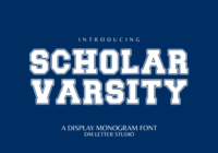 Scholar Varsity Font - Featured Image