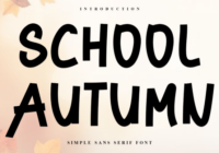 School Autumn Font - Featured Image