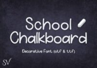 School Chalkboard Font - Featured Image
