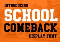 School Come Back Font - Featured Image