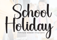 School Holiday Font - Featured Image