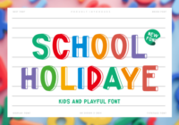 School Holidaye Font - Featured Image