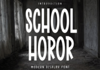 School Horor Font - Featured Image